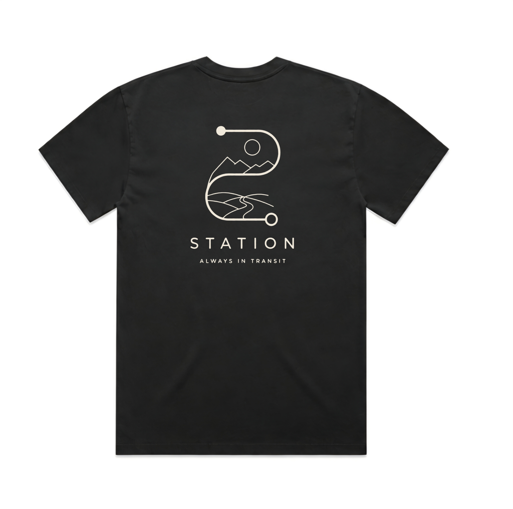 (Pre-order dispatch 20th August) STATION Faded Tee - Black