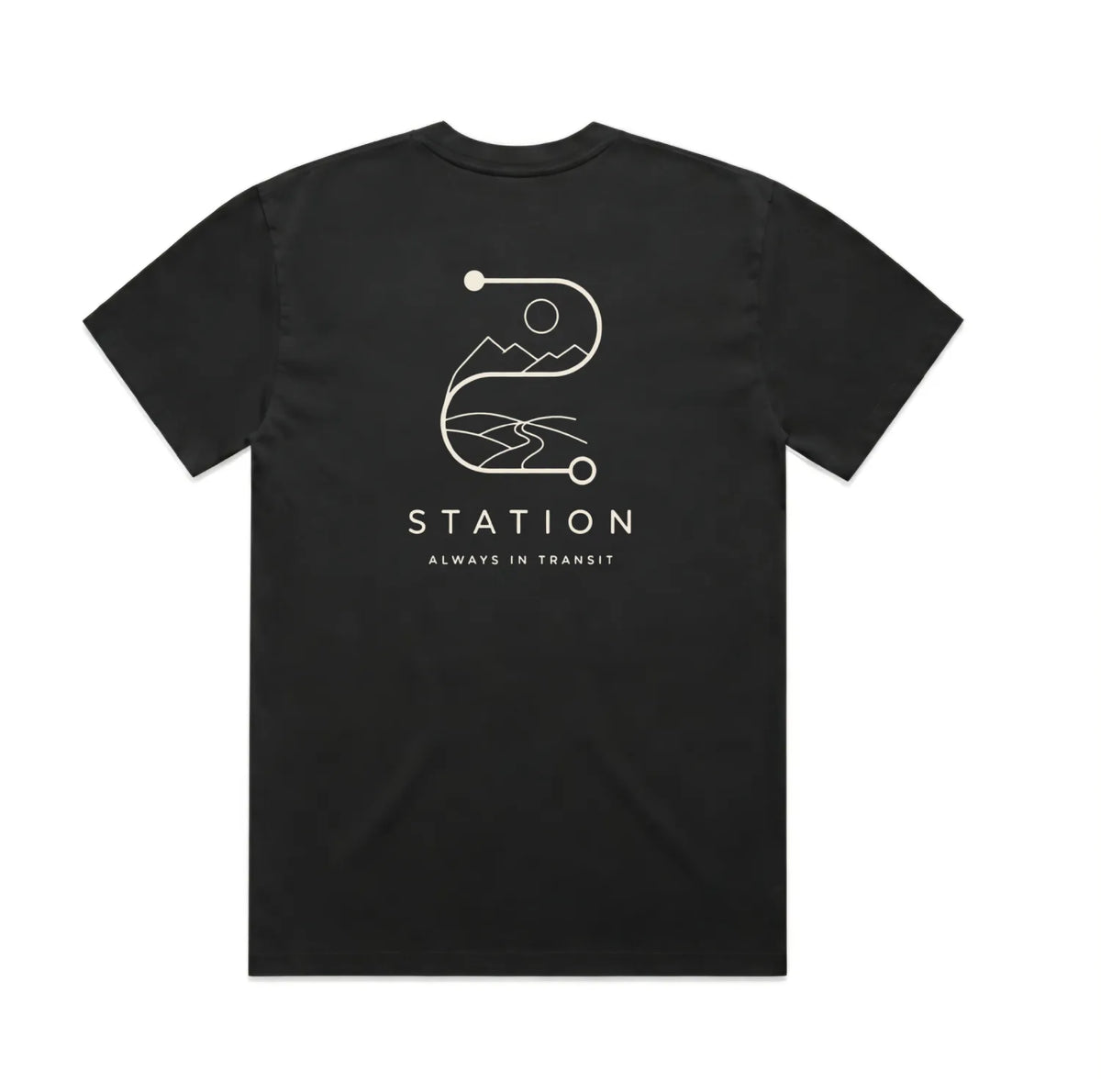 STATION Faded Tee - Black