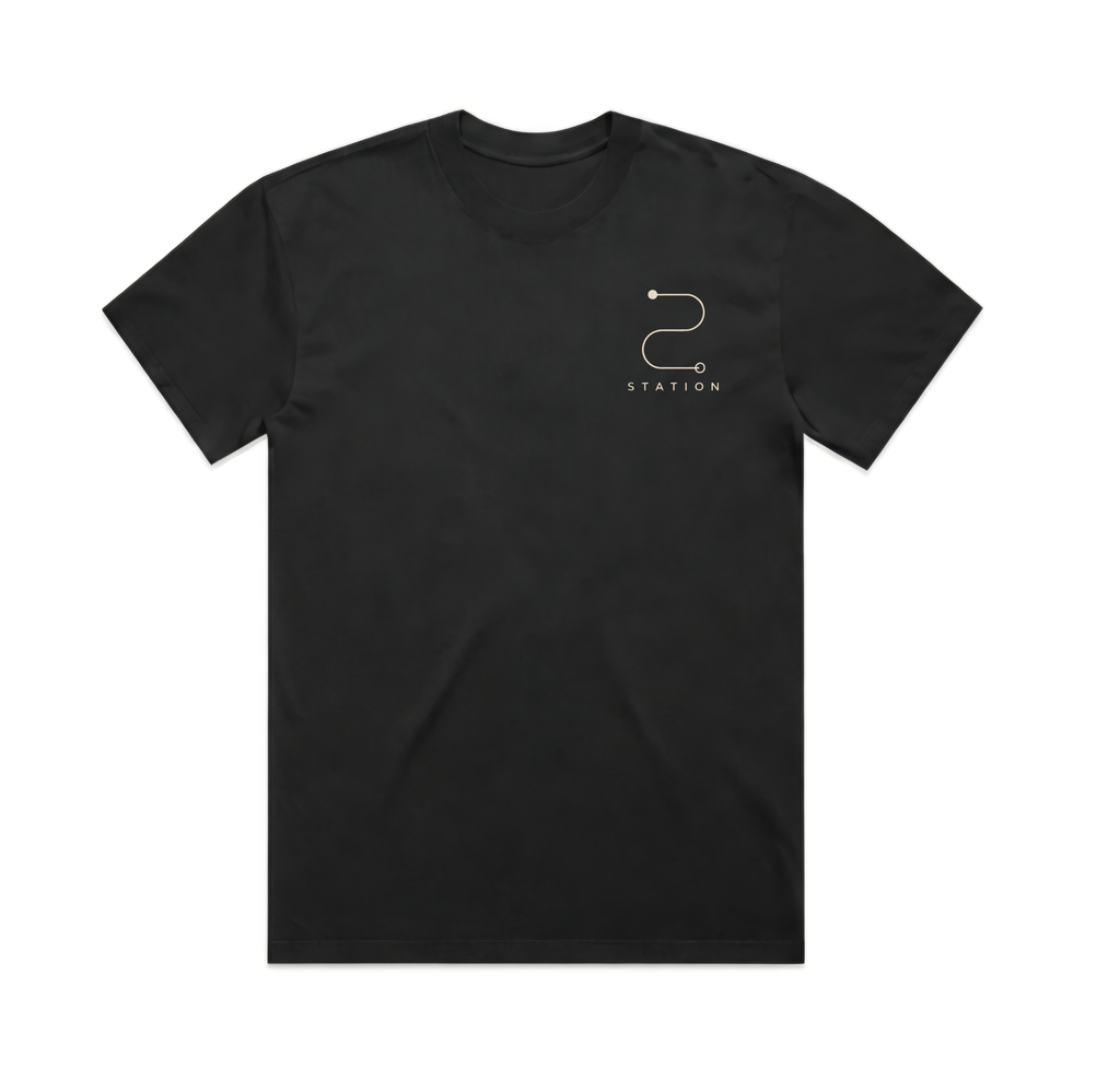 (Pre-order dispatch 20th August) STATION Faded Tee - Black
