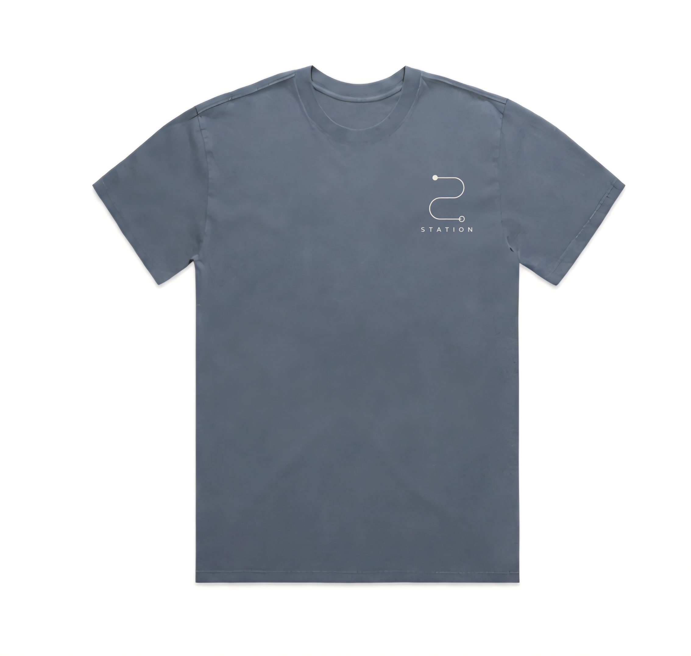 (Pre-order dispatch 20th August) STATION Faded Tee - Powder Blue