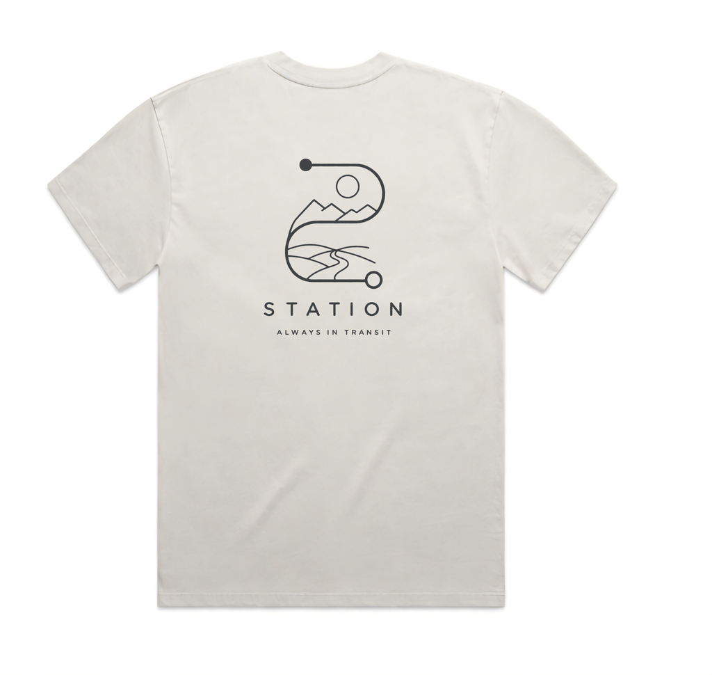 (Pre-order dispatch 20th August) STATION Faded Tee - Bone