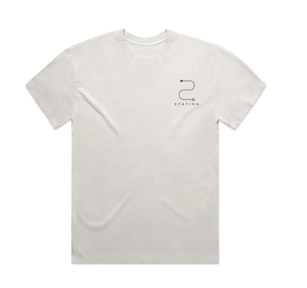 (Pre-order dispatch 20th August) STATION Faded Tee - Bone