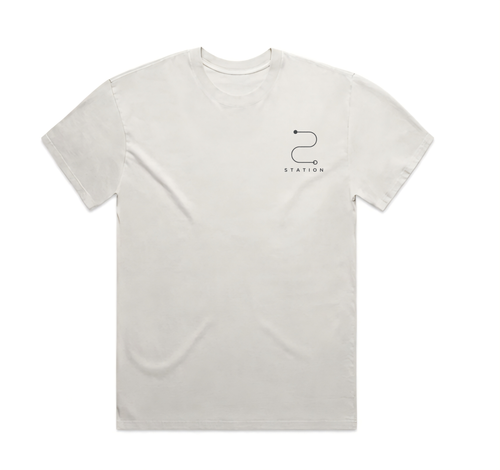 (Pre-order dispatch 20th August) STATION Faded Tee - Bone