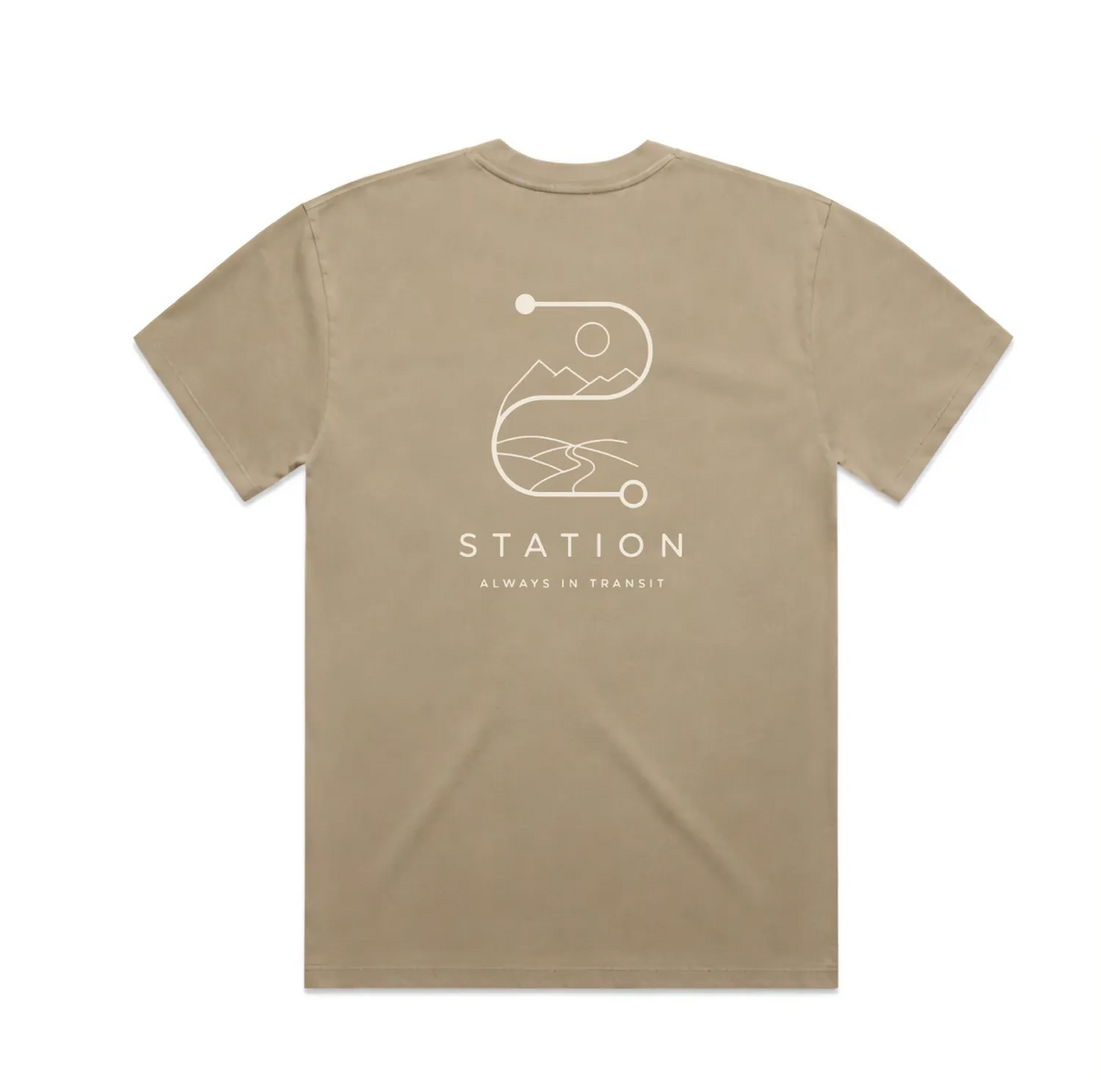 STATION Faded Tee - Sand