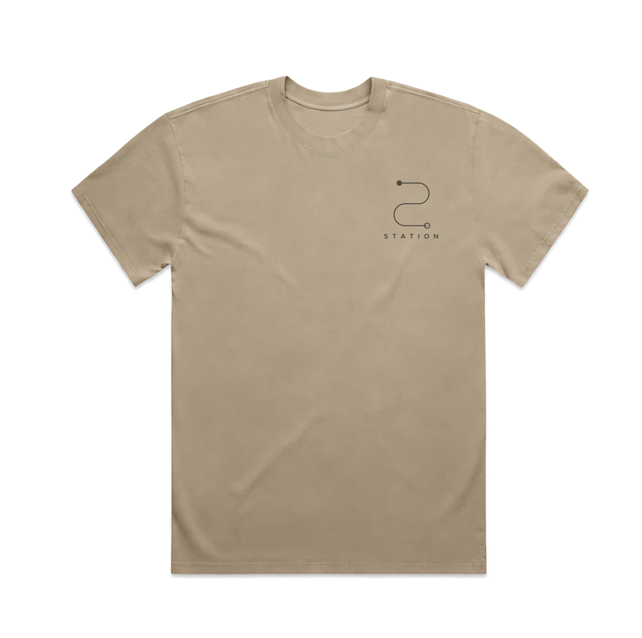 (Pre-order dispatch 20th August) STATION Faded Tee - Sand