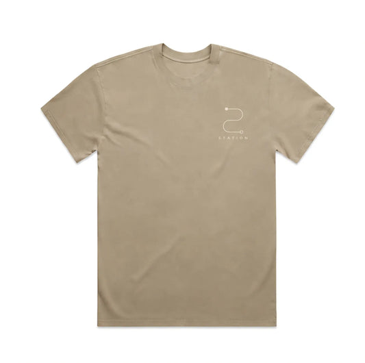 STATION Faded Tee - Sand