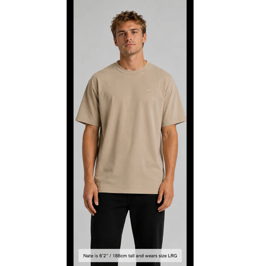 STATION Faded Tee - Sand