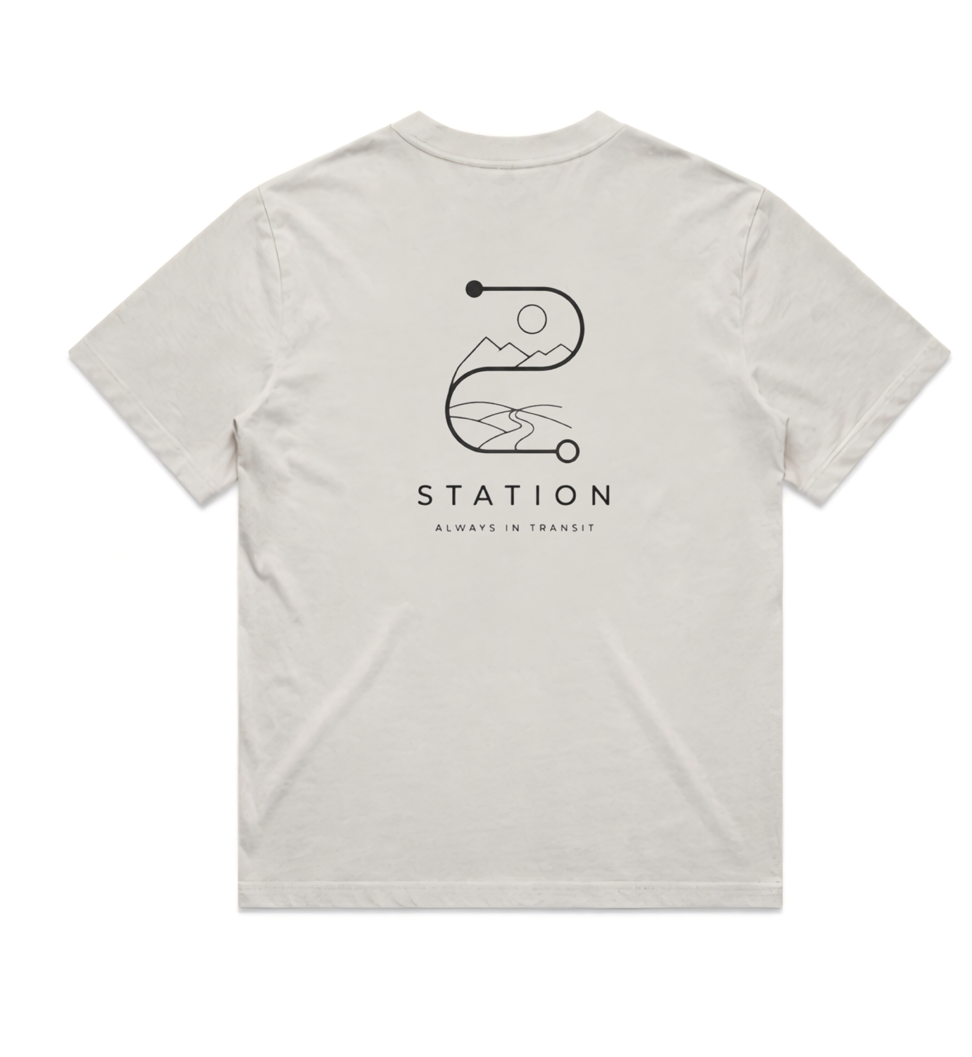 (Pre-order dispatch 20th August) STATION Woman's Faded Tee - Bone