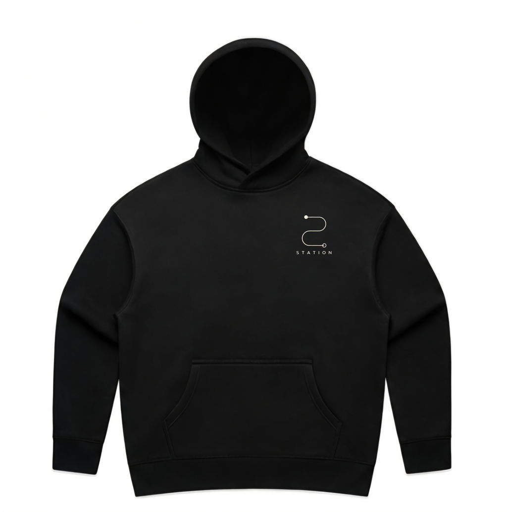 (Pre-order dispatch 20th August) STATION Women's Relax Hood - Black