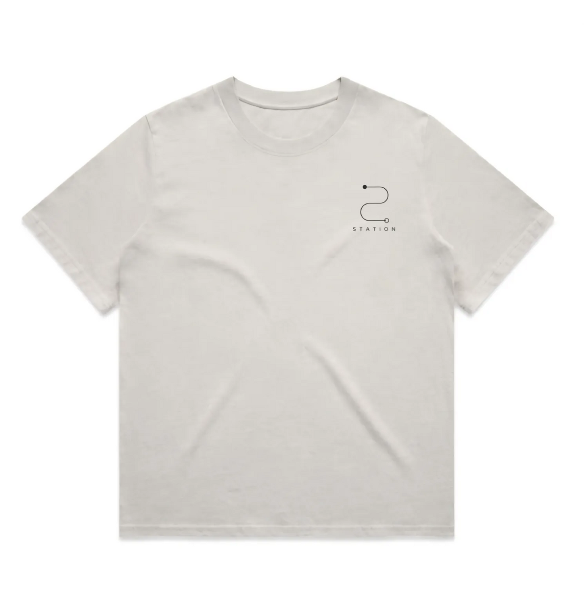 STATION Woman's Faded Tee - Bone
