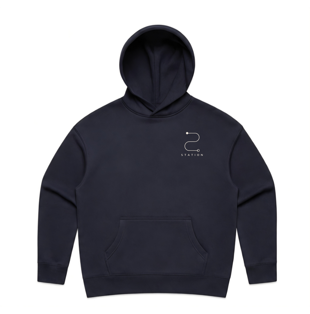 (Pre-order dispatch 20th August) STATION Women's Relax Hood - Deep Navy